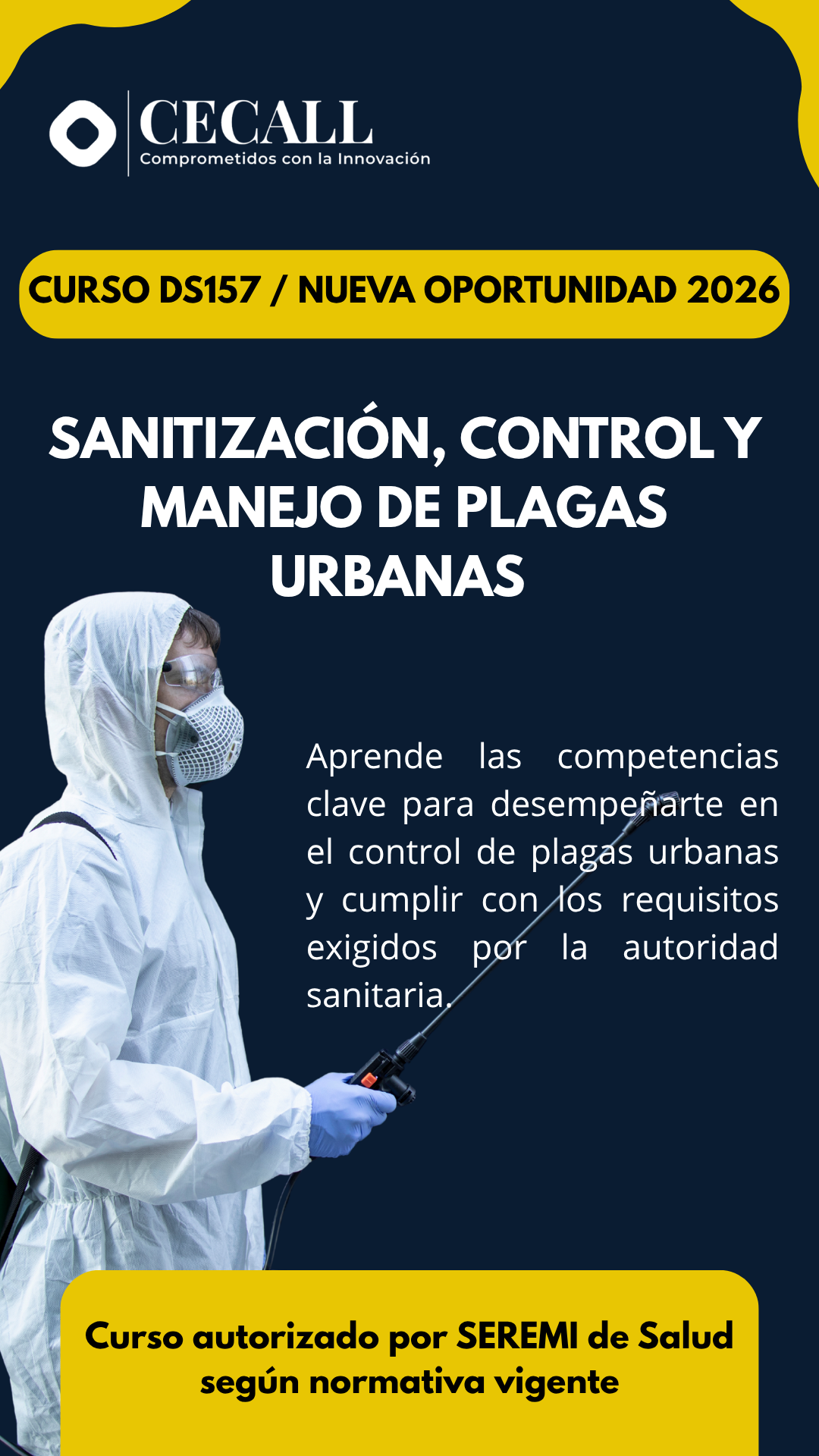 Curso Sanitización, Control y Manejo de Plagas Urbanas según D.S. 157